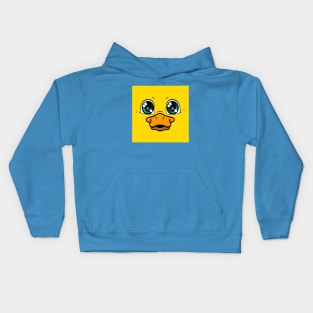 Squared Face Duck Kids Hoodie